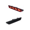 JDMTECH Smoked Lens Red LED Lamps Rear Bumper Side Marker