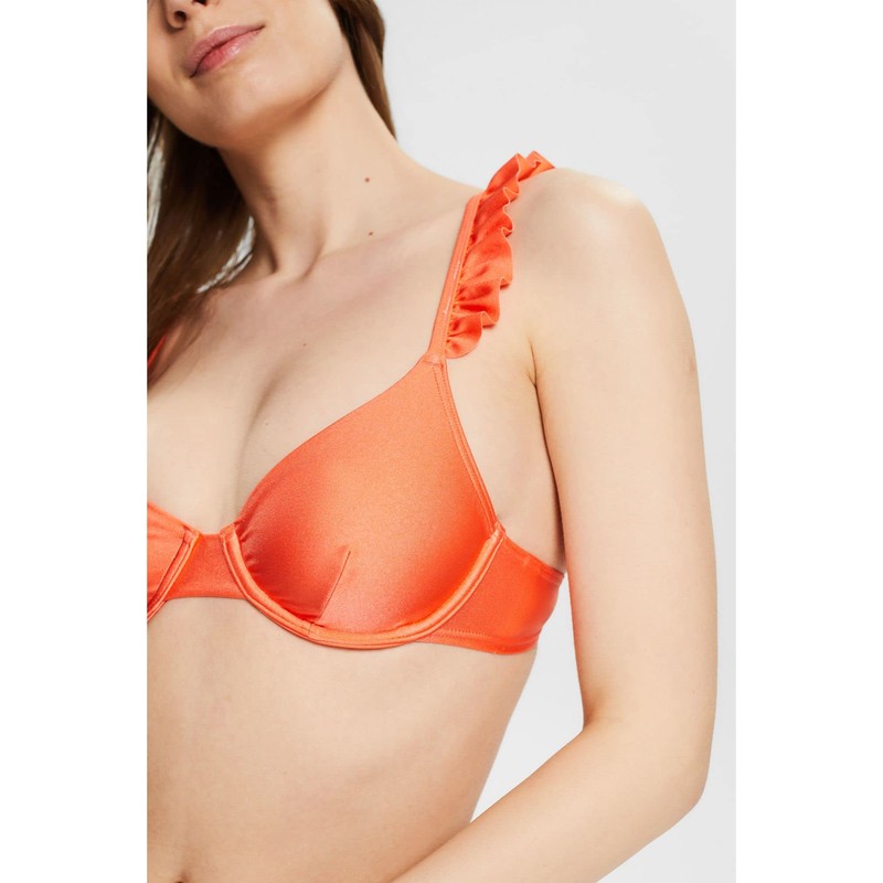 ESPRIT ZALEY Women's Beach and Bra Bikini, Coral, 40D, coral