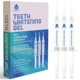 Pursonic Teeth Whitening Gel Refills - 3 Pack Whitening Gel (35% Carbamide Peroxide) for 30 Treatments - Enamel Safe Teeth Whitening Gel for Trays in Syringes
