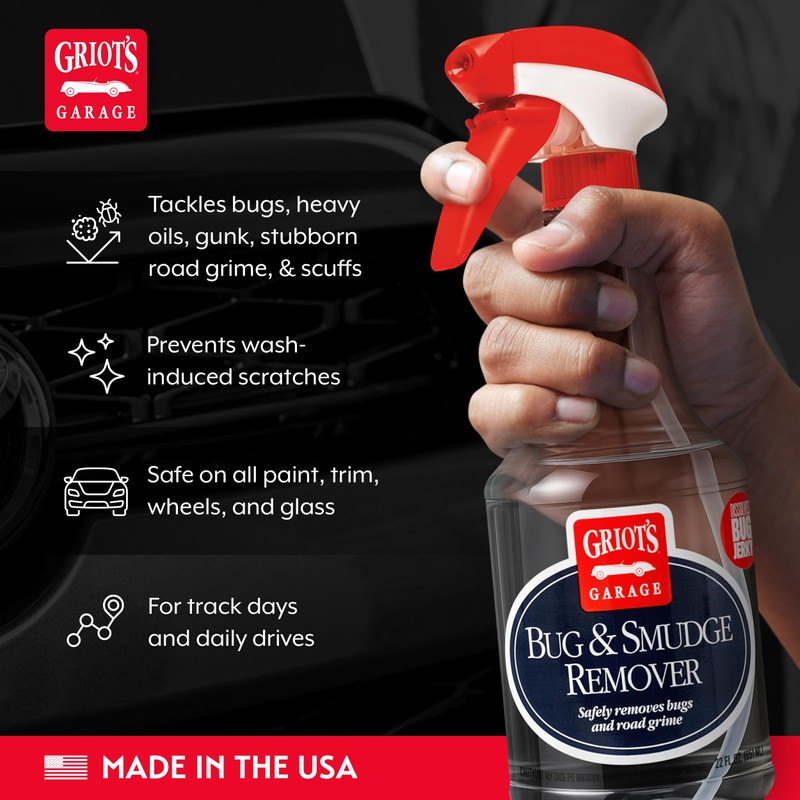 Griot's Garage Smudge Remover, Car Cleaning Spray for Spot Removal,