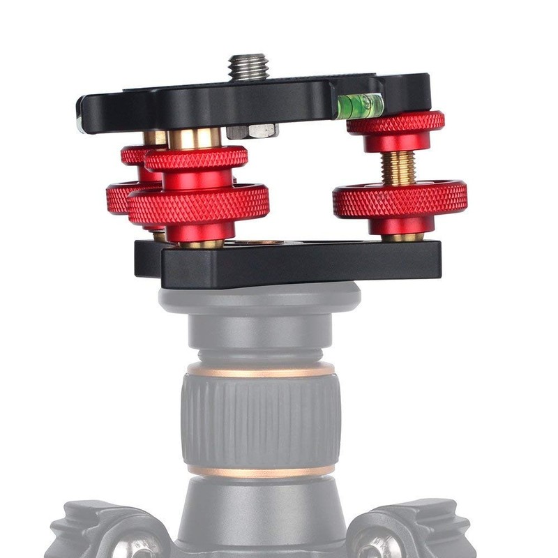 koolehaoda Leveler with Spirit Level LP-64 for Tripod 3/8 Mounting