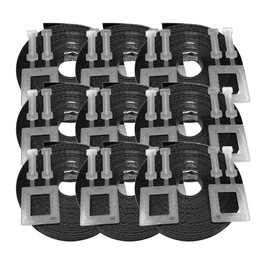 Pallet strapping kit Black 10m x 12mm with 2 plastic buckles, 9 pack
