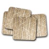 Silver Kangaroo Geometric Pattern Coasters - set of 4 drinks