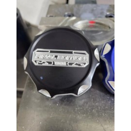 krause kustom design Billet Aluminum Gas Cap For Yamaha Sidewinder/Srx 2024 Final Edition Logo- Blue