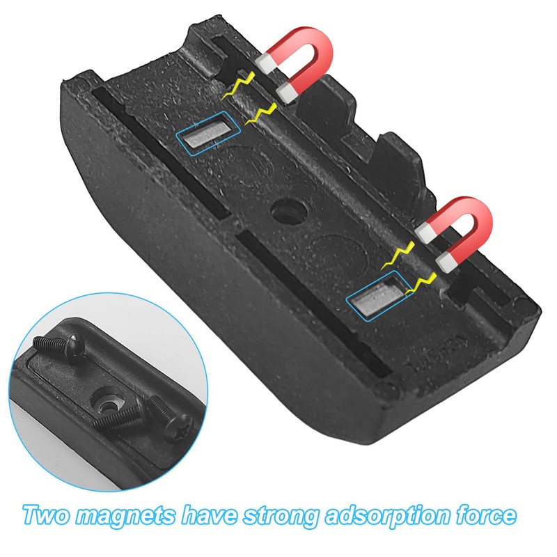 4 Pieces Magnetic Tool Holder, 47 × 12 × 15mm