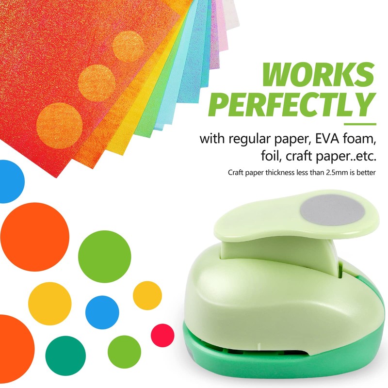 UCEC Circle Punch Craft Hole Punch for Paper Crafting, 5