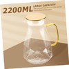 Ciieeo Glass Beverage Serving Pitcher with Lid Elegant Iced for