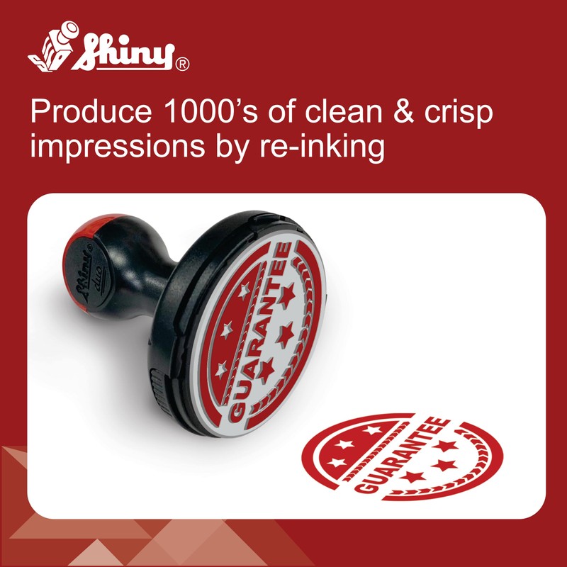 Shiny SHI-40600 Self-Inking Stamp Refill Ink by 2oz, Black Ink