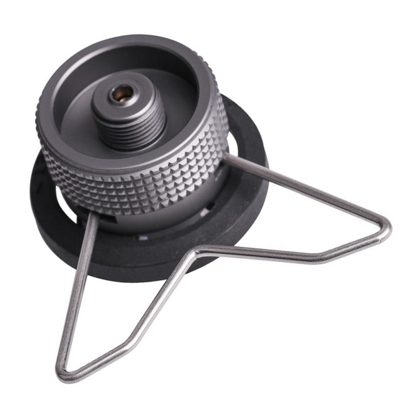 Camping Stove Adapter Aluminum Alloy Nylon Gas Tank Conversion Head