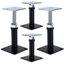 2 Pack Adjustable Floor Jack Post, 6’’-9’’ Height Range, House Floor Jacks Post Pole for Leveling, Mini Screw Jack, 6000 lb Capacity