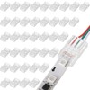 Flutesan 100 Pcs 3 Pin 10mm Solderless LED Light Strip