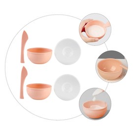 BIUDECO 2sets Facial Mask Bowl Mixing Kit Stirring Rods for Home Skin Care and Hairdressing Easy to Use and Material for Beauty Applications