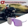 X AUTOHAUX 1 Set Motorcycle Riding Goggles Anti-glare Tri-Acetyl Cellulos