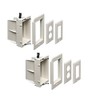iMBAPrice IMBA-DVFR1W-2 Recessed Electrical Outlet Mounting Box with Paintable White