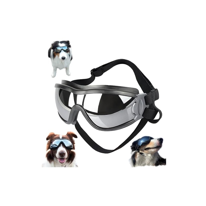 Gafas De Sol para Perros, Protección Ocular UV, Viento y