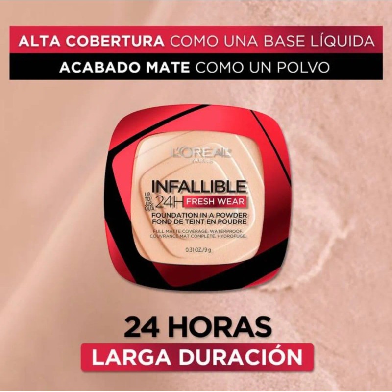 Base En Polvo Infalible De L'oreal Fresh Wear 24horas