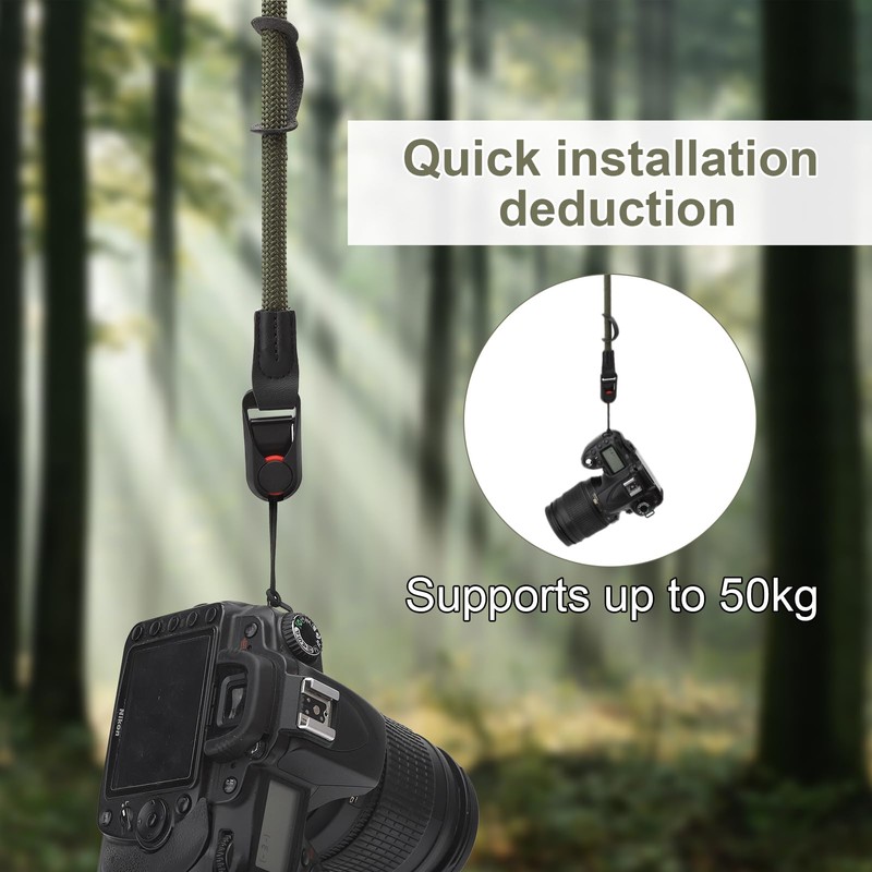 HENGBIRD Kamera Gurt,Kamera Tragegurt,System Kamera Strap,kameragurt seil,Kletterseils Tragegurt Kamera für