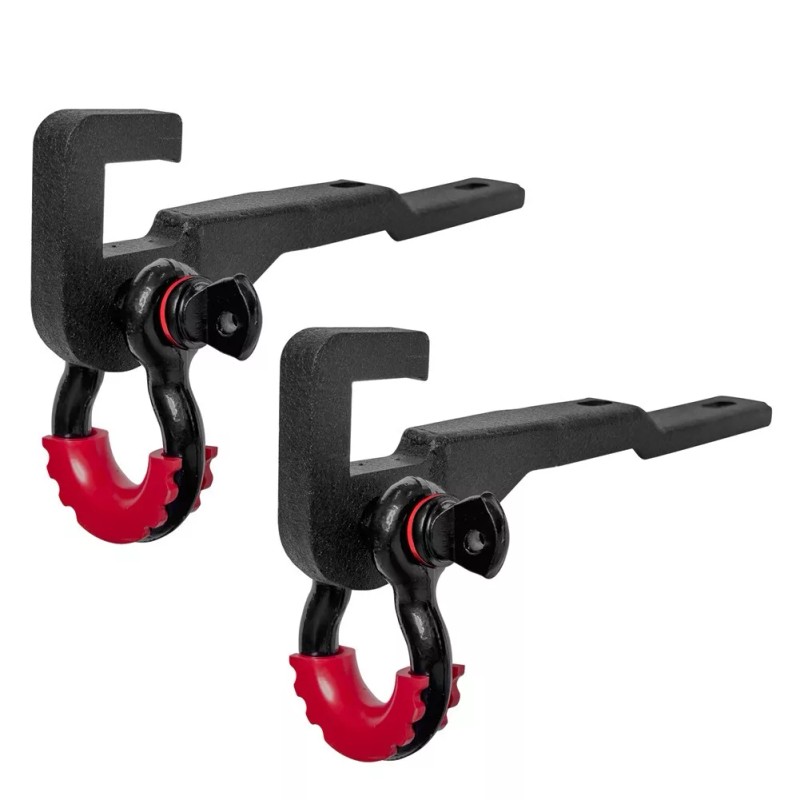 Vijay Front Tow Hook Mount Bracket and D-Ring Fit 2017-2021
