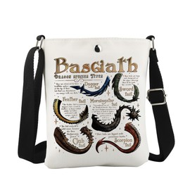 WCGXKO Basgiath Dragon Crossbody Bag FW Gift Fantasy Reader Gift Fly or Die Merch (Basgiath Dragon Cro CA)