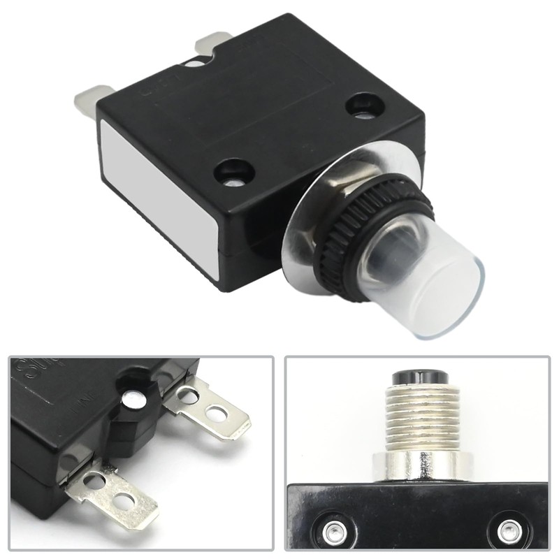 MDEOOSKY 1 Pack 20 Amp Quick Connect Terminal Button Reset