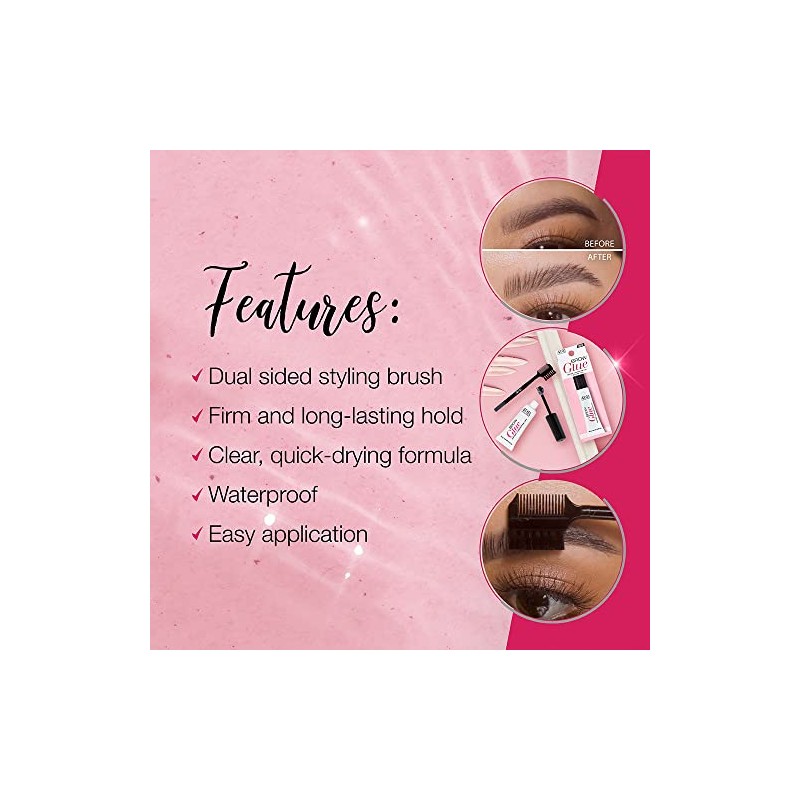 Ardell Brow Glue for Thicker, Fuller Looking Brows, Cruelty Free,