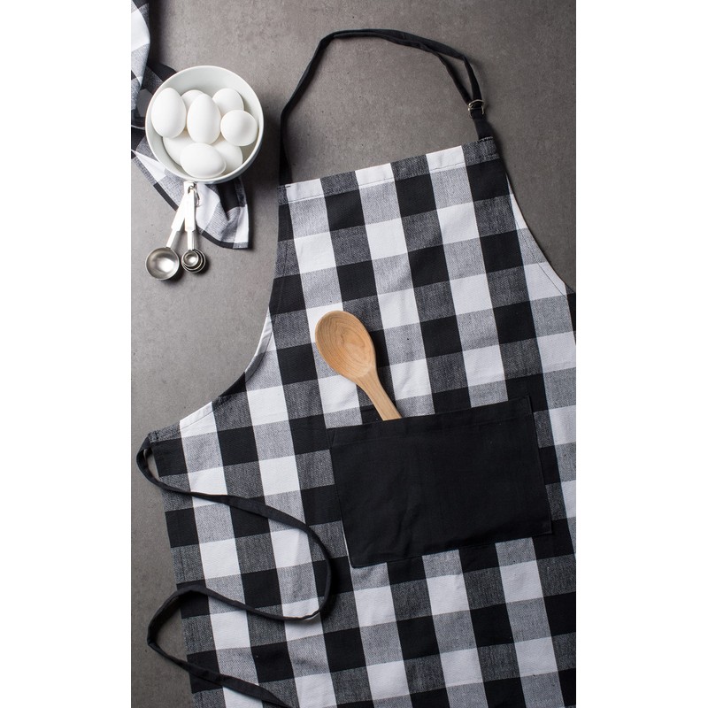 DII Unisex Buffalo Check Kitchen Collection, Classic Farmhouse Chef Apron,