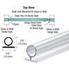 Gordon Glass® Large Translucent Shower Door Vinyl Bulb Seal -