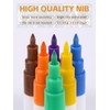 6 Color 3D Nail Art Pens Set, Kalolary Nail Point