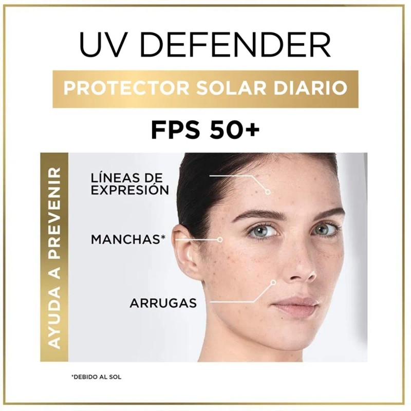 Oréal Paris Protector Solar Fps50 Tono Claro 40ml
