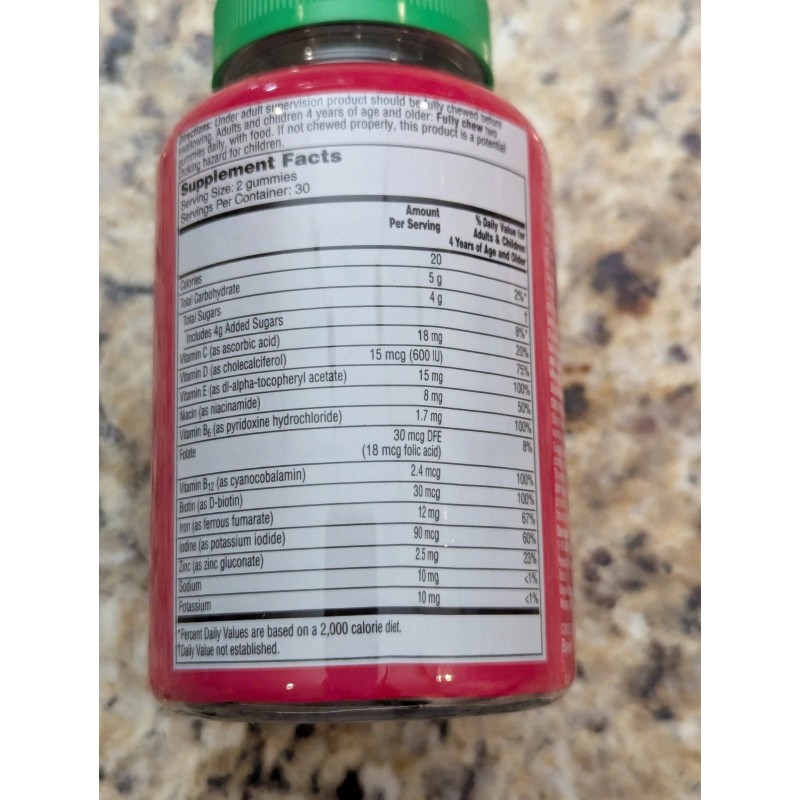 Flintstones Vitamins Kids Gummy Multivitamin + Iron Grape 60 ct
