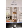 Mainstays 5 Tier Shelf Satin Nickel Finish, Mainstays CAD5163G
