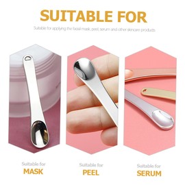 KOMBIUDA 5pcs Mini Lotion Spatulas Compact Eye Cream Applicators for Skincare Reusable Face Cream Spoons Tools for Home Salon Use Easy to Clean Carry
