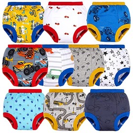 BIG ELEPHANT Toddler Potty Training Pants Baby Boys Underwear, 2T