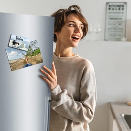 TRIOSK Fridge Magnet Strong Penguin Magnet Sayings Funny Motivation with Saying Relax No Stress Poetry Gift for Penguin Lovers