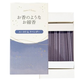 Kameyama Incense Incense Incense Eucalyptus & Lavender, Approx. 1.8 oz (50 g), Smokeless, Black, 4901435215143