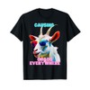 Causing chaos everywhere, exciting, funny and crazy goat tee T-Shirt
