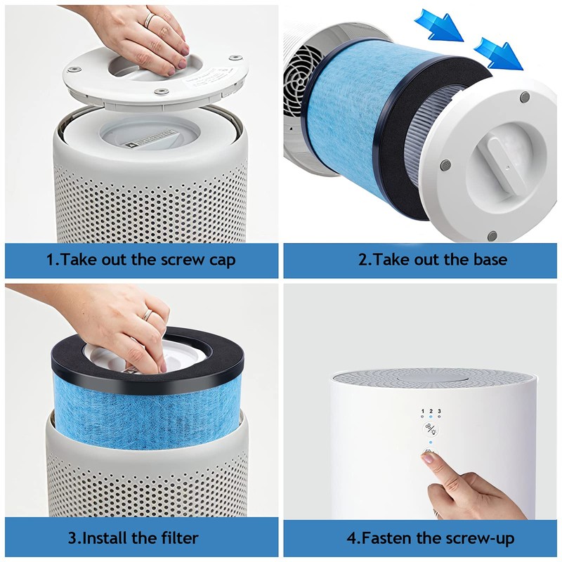 KEEPOW TPAP002 Hepa Filter Replacement Compatible with TOPPIN TPAP002 HEPA