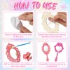 Juexica 8 Sets Wooden Mirror Craft Kit, Girls DIY Princess