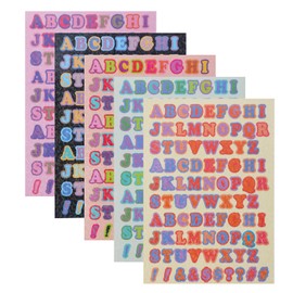 15 Sheets Colorful Letter Stickers Cute Self Adhesive Alphabet Stickers 1320pcs Decorative DIY Crafts Capital Letter Stickers for DIY Scrapbook Gifts Box Card Crafts Water Bottles Home School Office