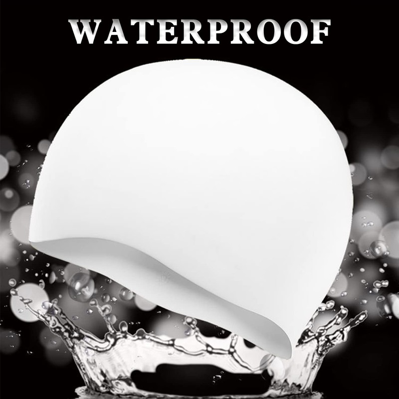UTTPLL Silicone-Waterproof-Swimming-Durable-Non-Slip Unisex Adult Swim Cap Swimming Hat Men Women
