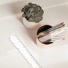 4PCS 30cm Clear Plastic Ruler 12Inch Transparent Ruler Shatterproof Straight
