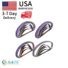 25PCS 3/8X13" Premium High Performance Purple Ceramic Sanding Belts for