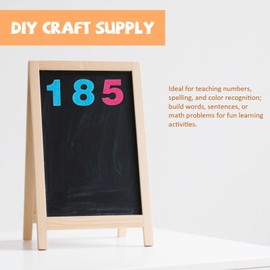 100Pcs Self-Adhesive Felt Numbers 0-9 Stiff 1 Inch - Multicolor Alphanumeric Embellishments for Scrapbooking Decor