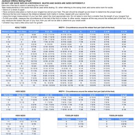 Jackson Ultima Figure Ice Skates Finesse JS450 / Medium to Wide/Adult 8 Bundle with Bag, Guardog Skate Guards, Towel