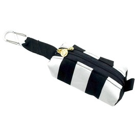 glf01 Golf Ball Case with Carabiner, Tea Case, Golf Equipment, Niko-chan, Women's, Men's, Accessories, Handmade, Made in Japan, stripe black, striped black