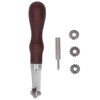 Leathercraft Spacer Set High Carbon Steel Wooden Handle Portable Durable