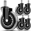 RidRed Office Chair Wheels - Replacement Rubber Wheels - Universal