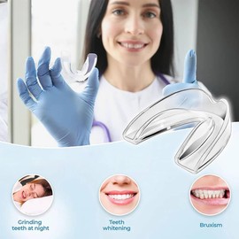 Reusable Night Mouth Guard for clenching Teeth, Custom Fit, No More Grind, Night Time Protection for Teeth, BPA Free, Ready to Wear, Grinding Teeth 4 Pack in 2 sizes
