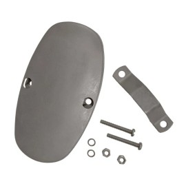 AAOK 1945 style BOOT GUARD HEAT SHIELD for Harley Exhaust Pipes Knuckle UL Pan Shovel