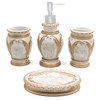 LUANT 4 Pieces Bathroom Accessory Set Including Tumbler, Toothbrush Holder,